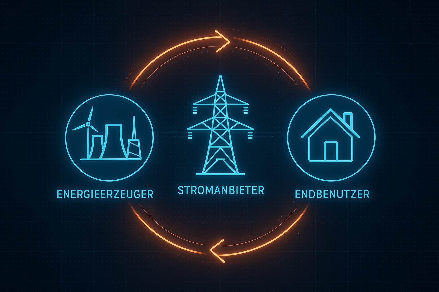 Erzeuger und Verbraucher Zyklus